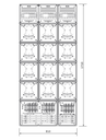 GABINETE P/12 MED. MONOF. ARMADO PVC