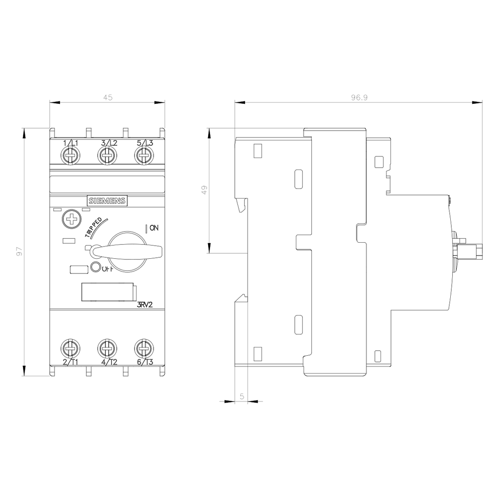 GUARDAMOT.SIEMENS 34-40A 3RV-T0