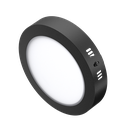 PLAFÓN LED CIRCULAR NEGRO 12W 3000K