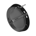 PLAFÓN LED CIRCULAR NEGRO 12W 3000K