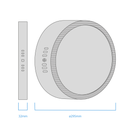 PLAFÓN LED CIRCULAR NEGRO 24W 3000K