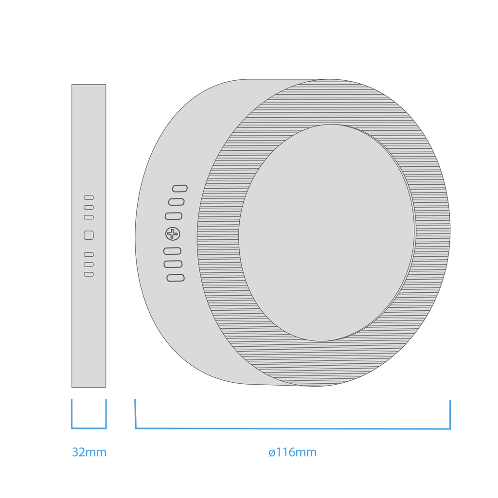 PLAFÓN LED CIRCULAR  6W 3000K