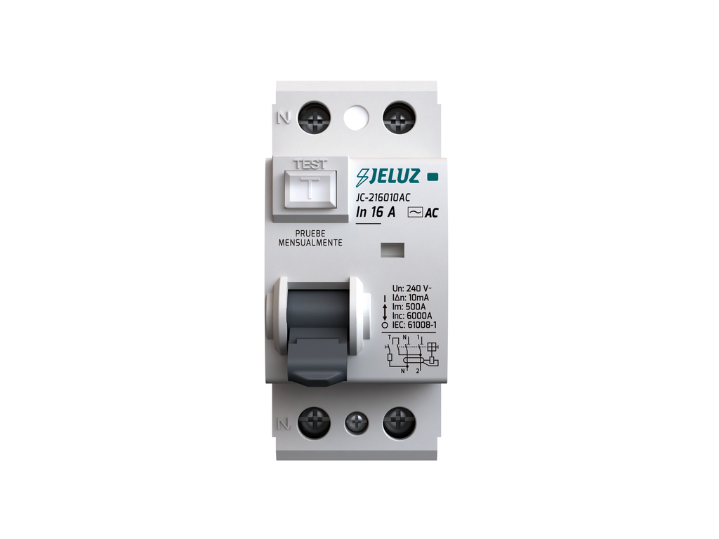 DISYUNTOR DIFERENCIAL 2X 16A 10mA JELUZ
